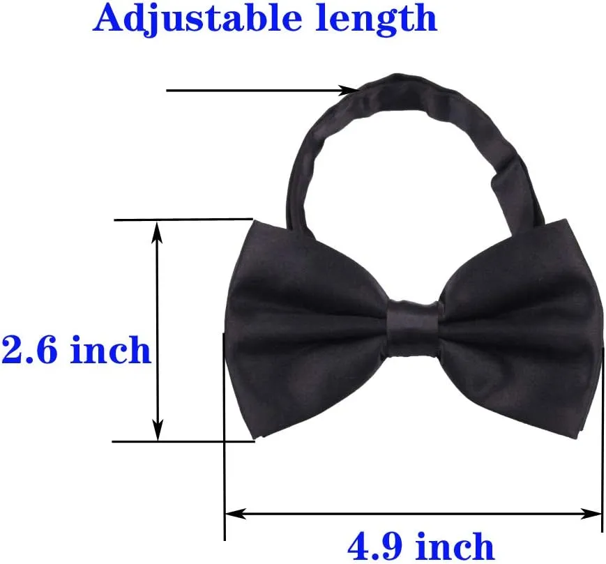 Suspenders Bow Tie for Mens and Women Heavy Duty Elastic Wide Suspenders Strong 4 Metal Clips Adjustable