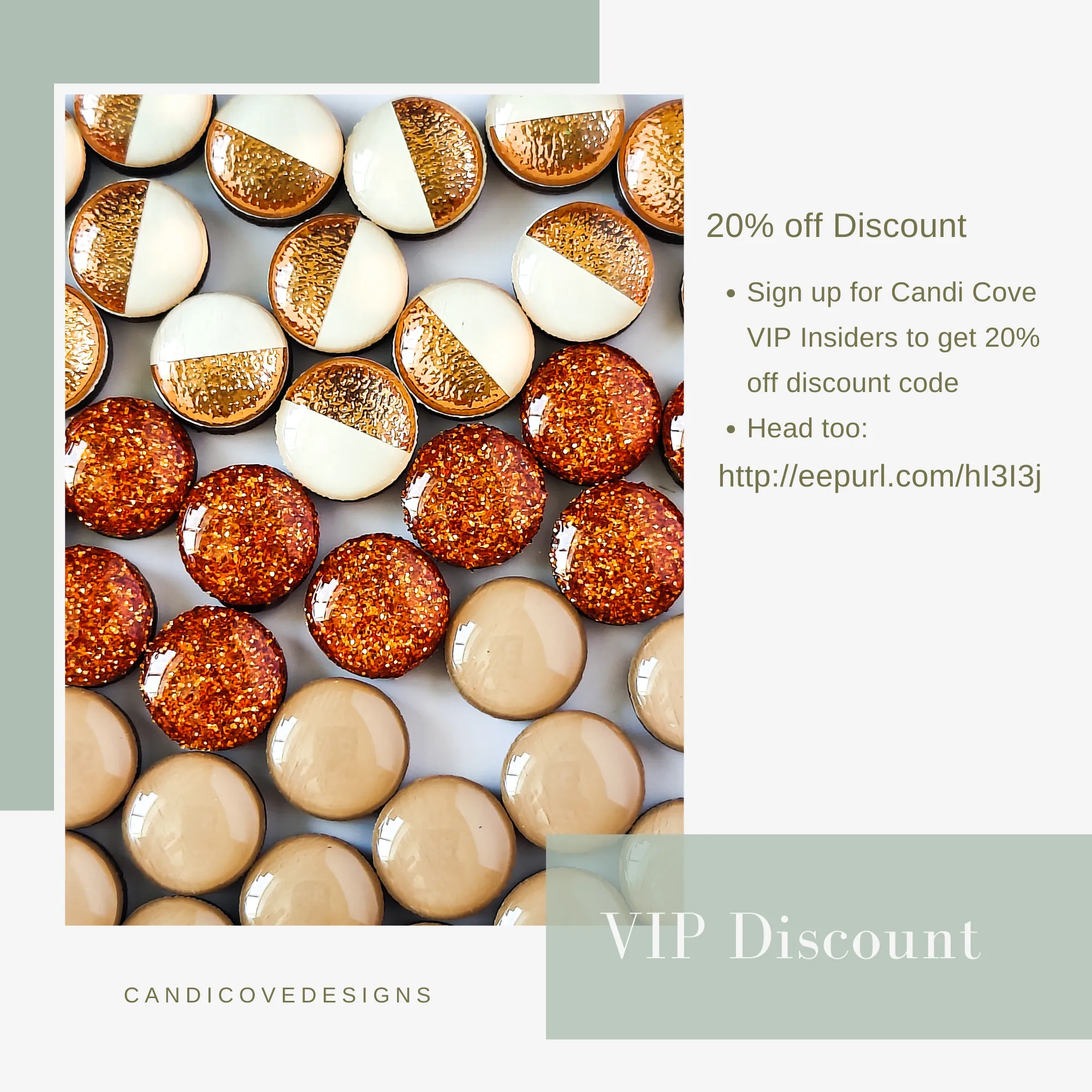 Turquoise Shimmer Hexagon Stud Earrings by Candi Cove Designs