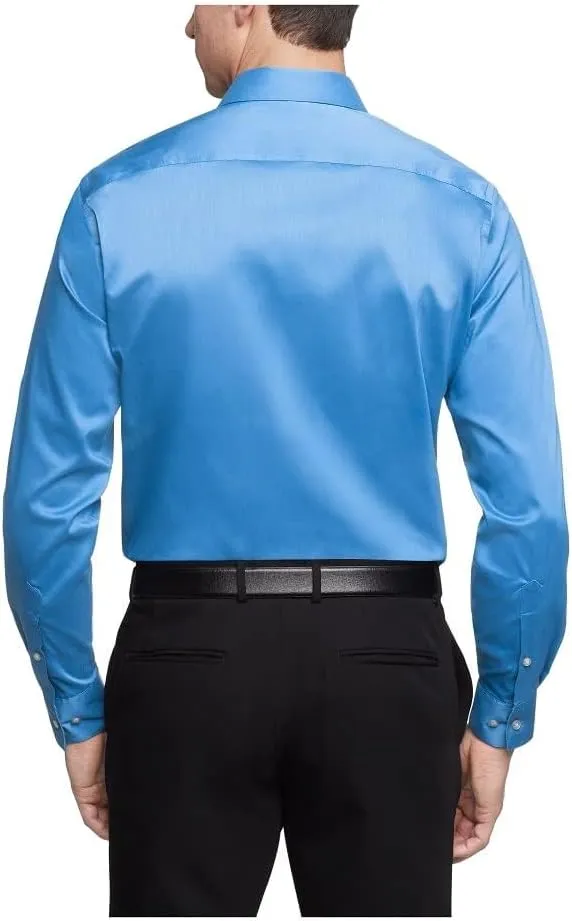 Van Heusen Men's Dress Shirt Regular Fit Ultra Wrinkle Free Flex Collar Stretch Solid