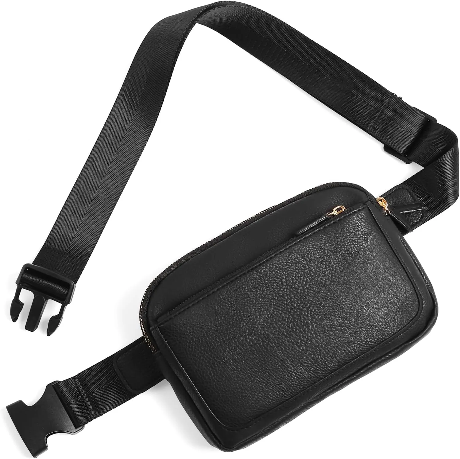 Vegan Leather Belt Bag for Women Fanny Pack Crossbody with Adjustable Strap Fashion Waist Packs by Amxnx