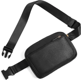 Vegan Leather Belt Bag for Women Fanny Pack Crossbody with Adjustable Strap Fashion Waist Packs by Amxnx