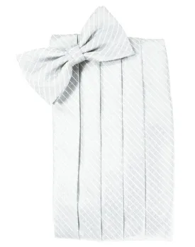 White Palermo Kids Cummerbund