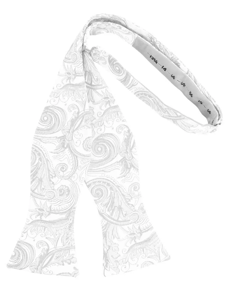 White Tapestry Bow Tie