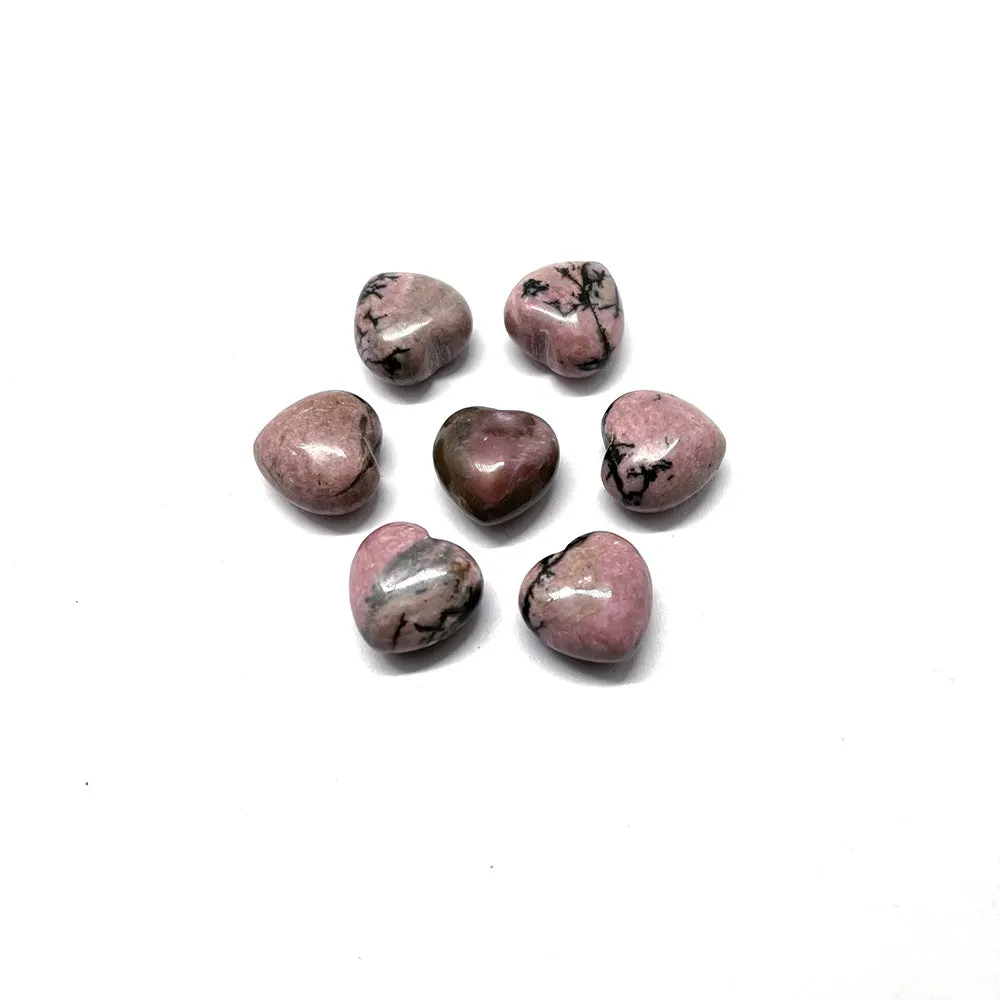 Wholesale 50PCS 15*15*9mm Small Heart Natural Stone Beads