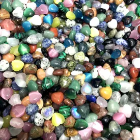 Wholesale 50PCS 15*15*9mm Small Heart Natural Stone Beads