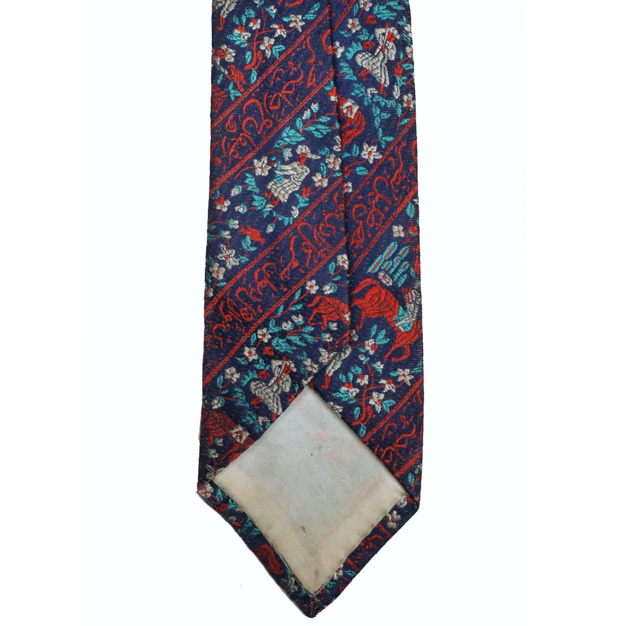 Woven Silk Necktie 1950s Vintage Tie Gorgeous Quality