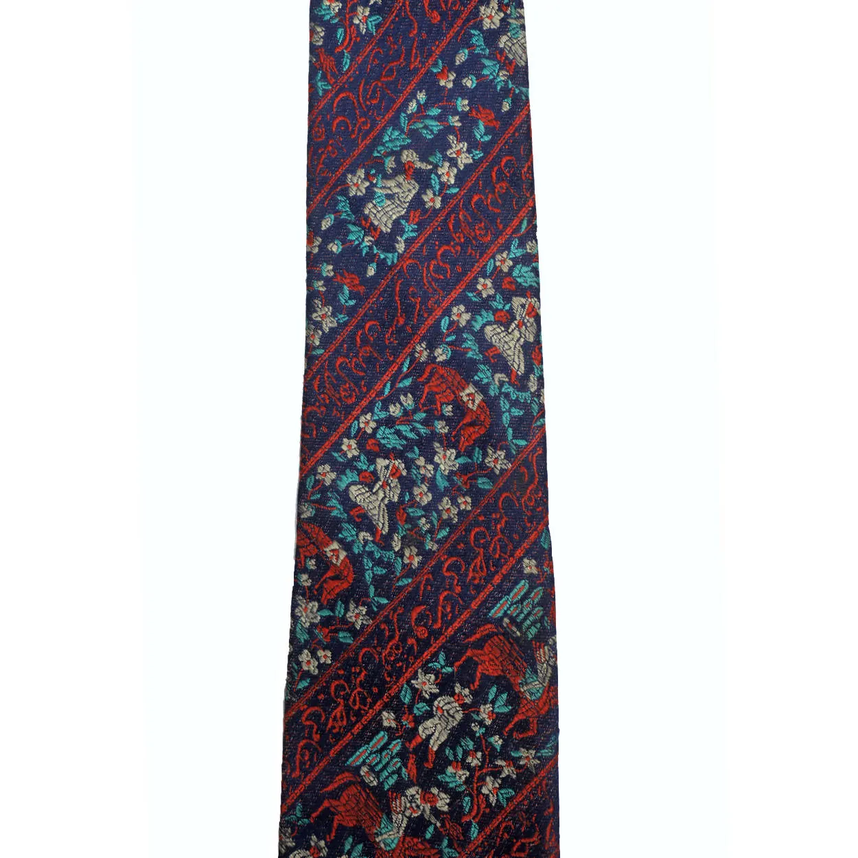 Woven Silk Necktie 1950s Vintage Tie Gorgeous Quality