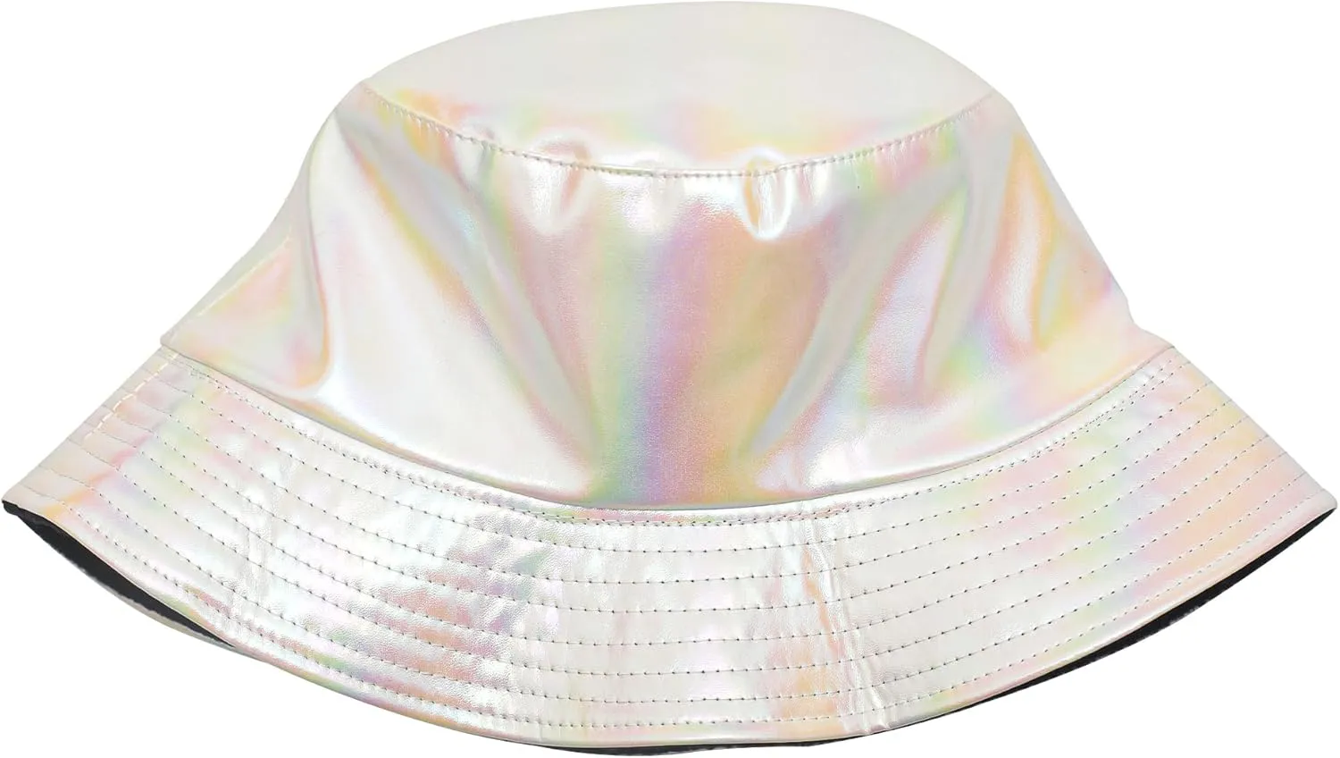 ZLYC Unisex Fashion Bucket Hat PU Leather Rain Hat Waterproof Fishmen Cap